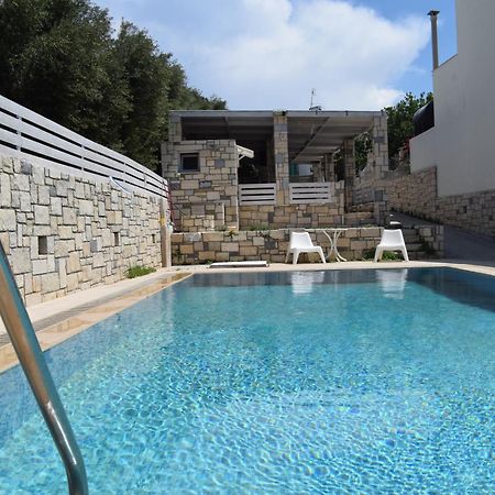 Aquarock Villa With Private Pool Prassas Екстер'єр фото