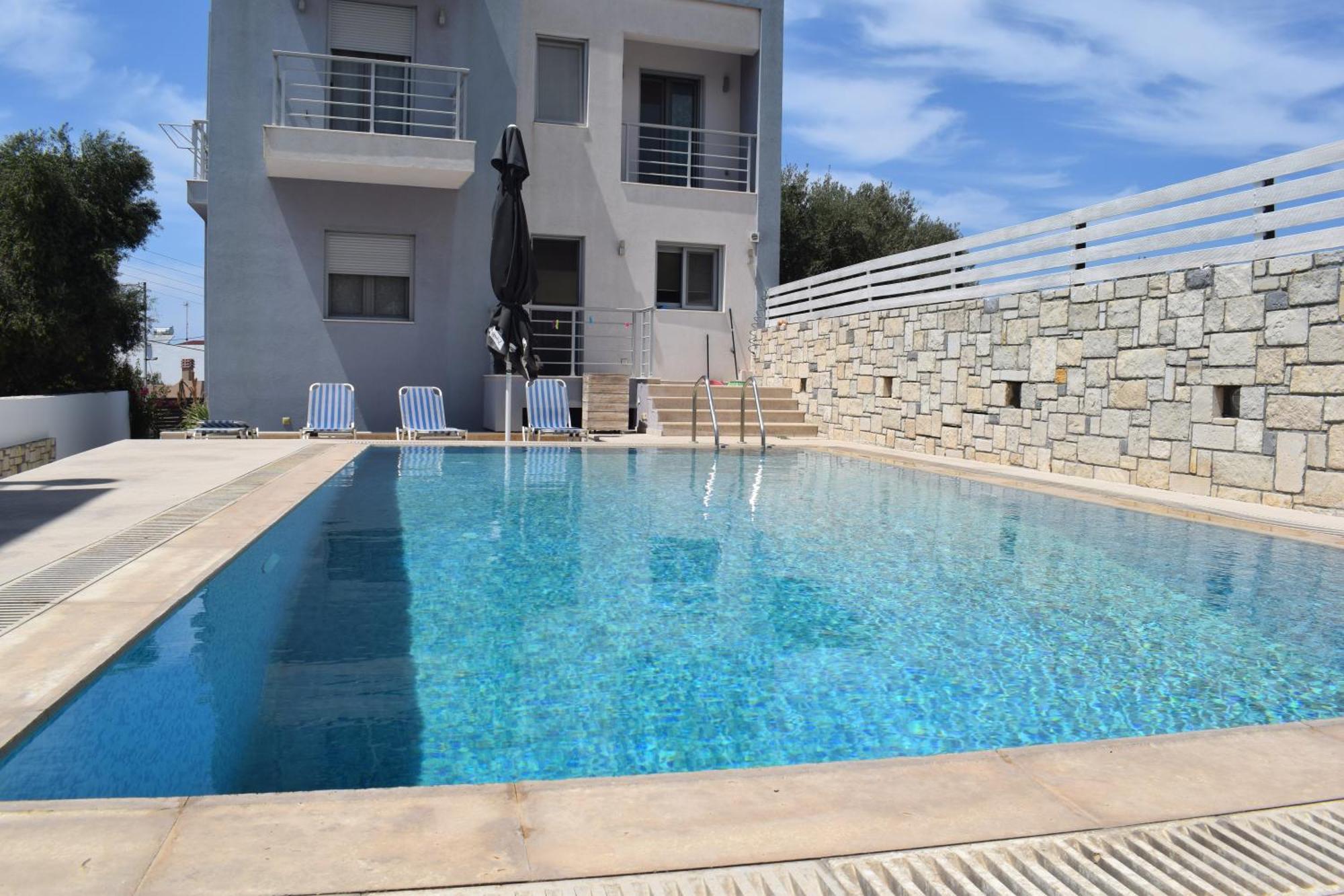 Aquarock Villa With Private Pool Prassas Екстер'єр фото