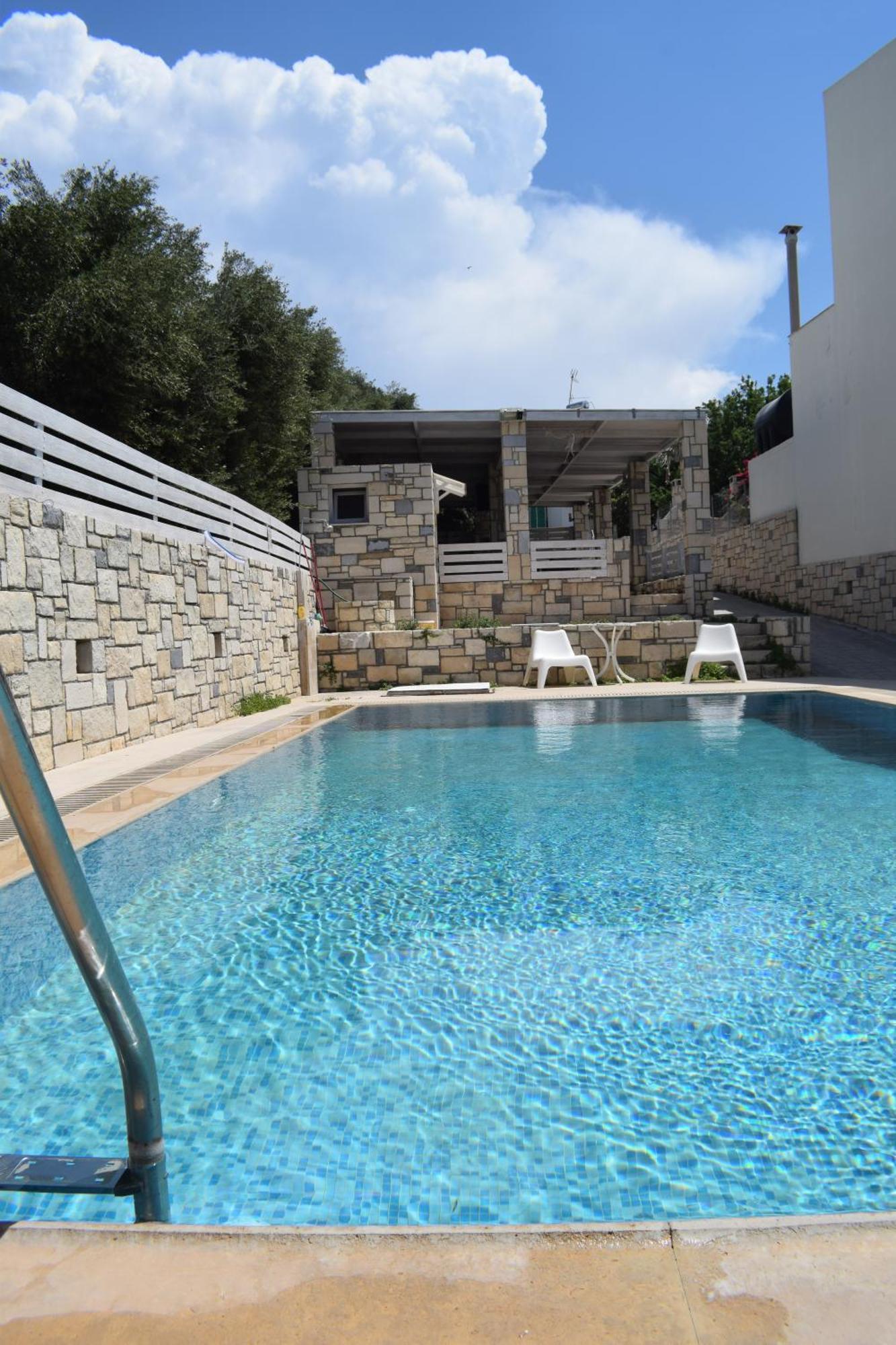 Aquarock Villa With Private Pool Prassas Екстер'єр фото