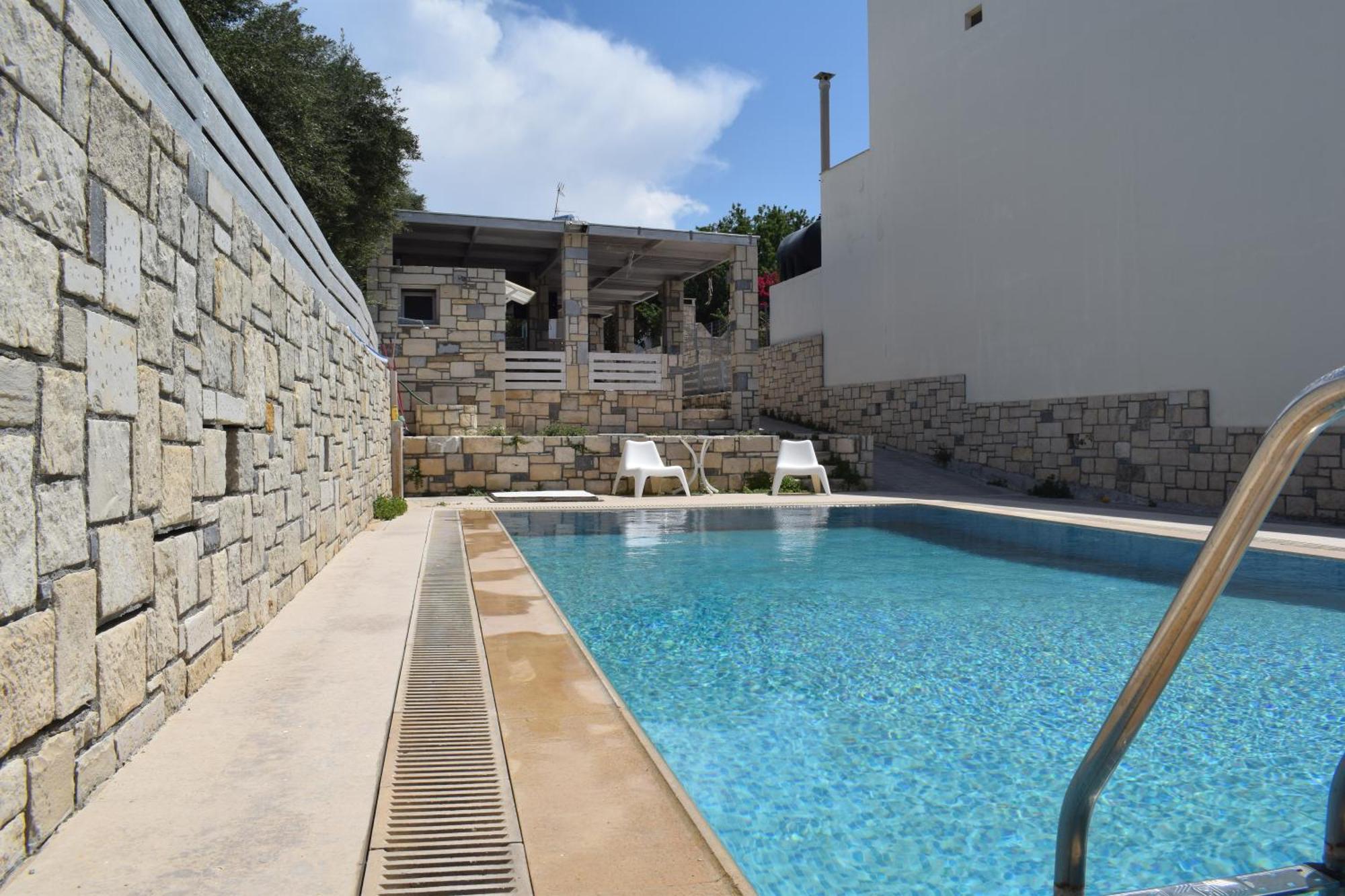 Aquarock Villa With Private Pool Prassas Екстер'єр фото
