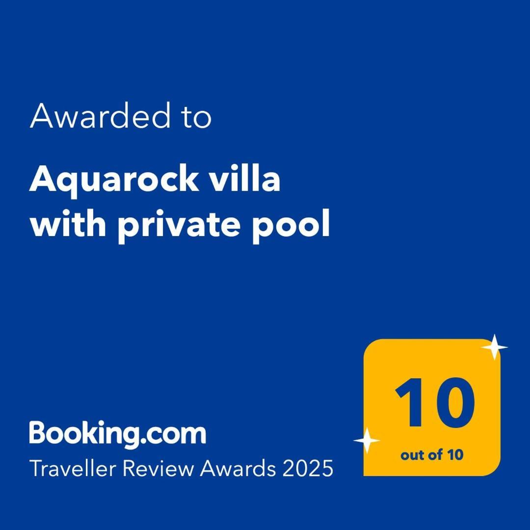 Aquarock Villa With Private Pool Prassas Екстер'єр фото